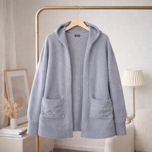 Fashion Nova Lightweight Hooded Cardigan